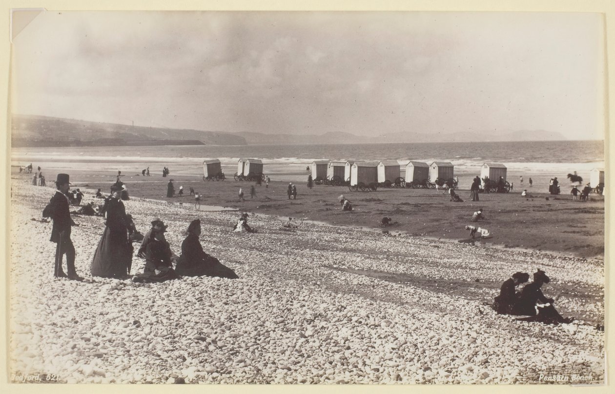 Pensarn Strand, 1860-94 door Francis Bedford
