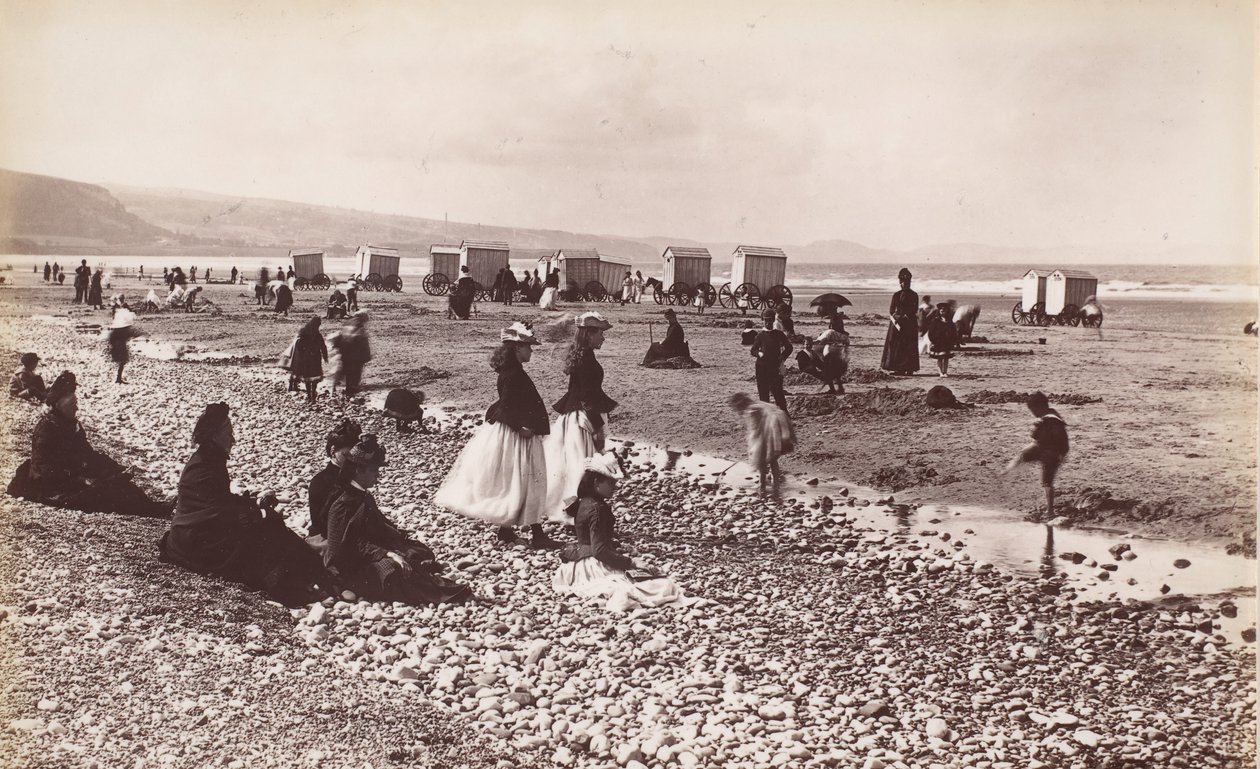 Pensarn Strand, 1860s door Francis Bedford