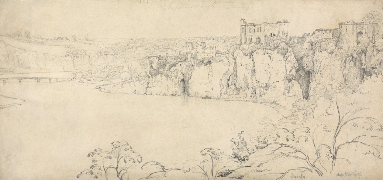 Chepstow Castle aan de Wye door Francis Danby