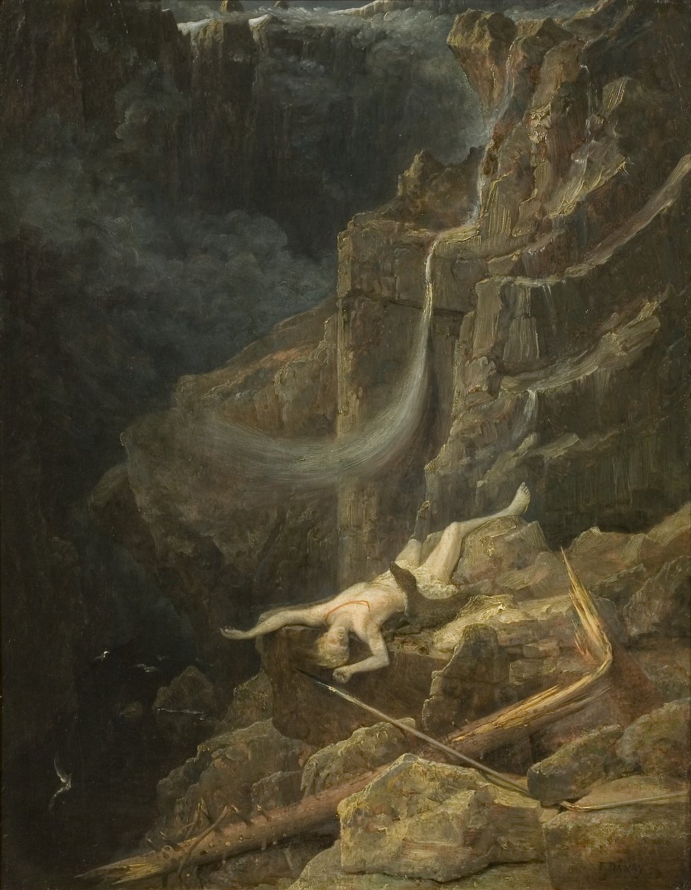 De afgrond, c.1827 door Francis Danby