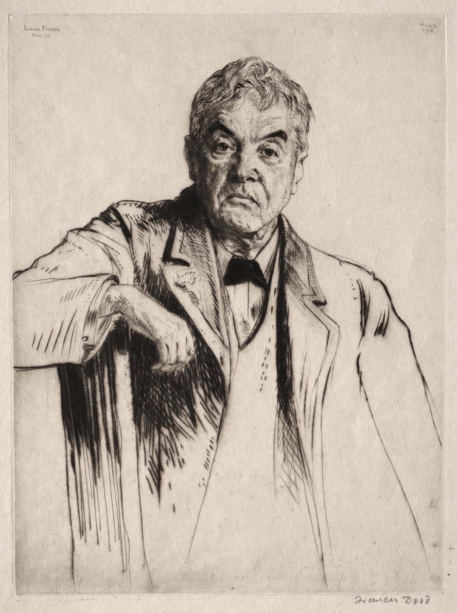 Lord Fisher door Francis Dodd