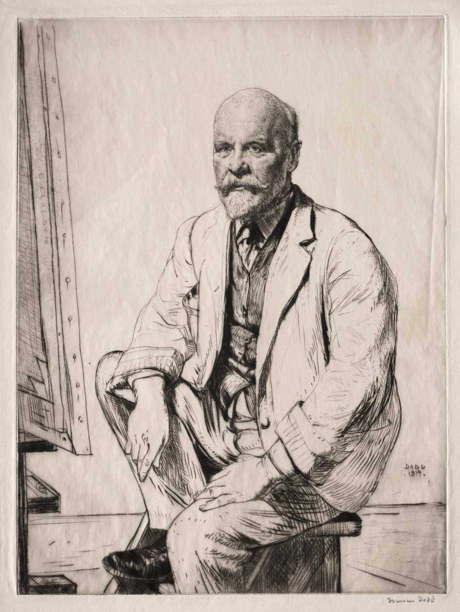 Sir George Claussen door Francis Dodd