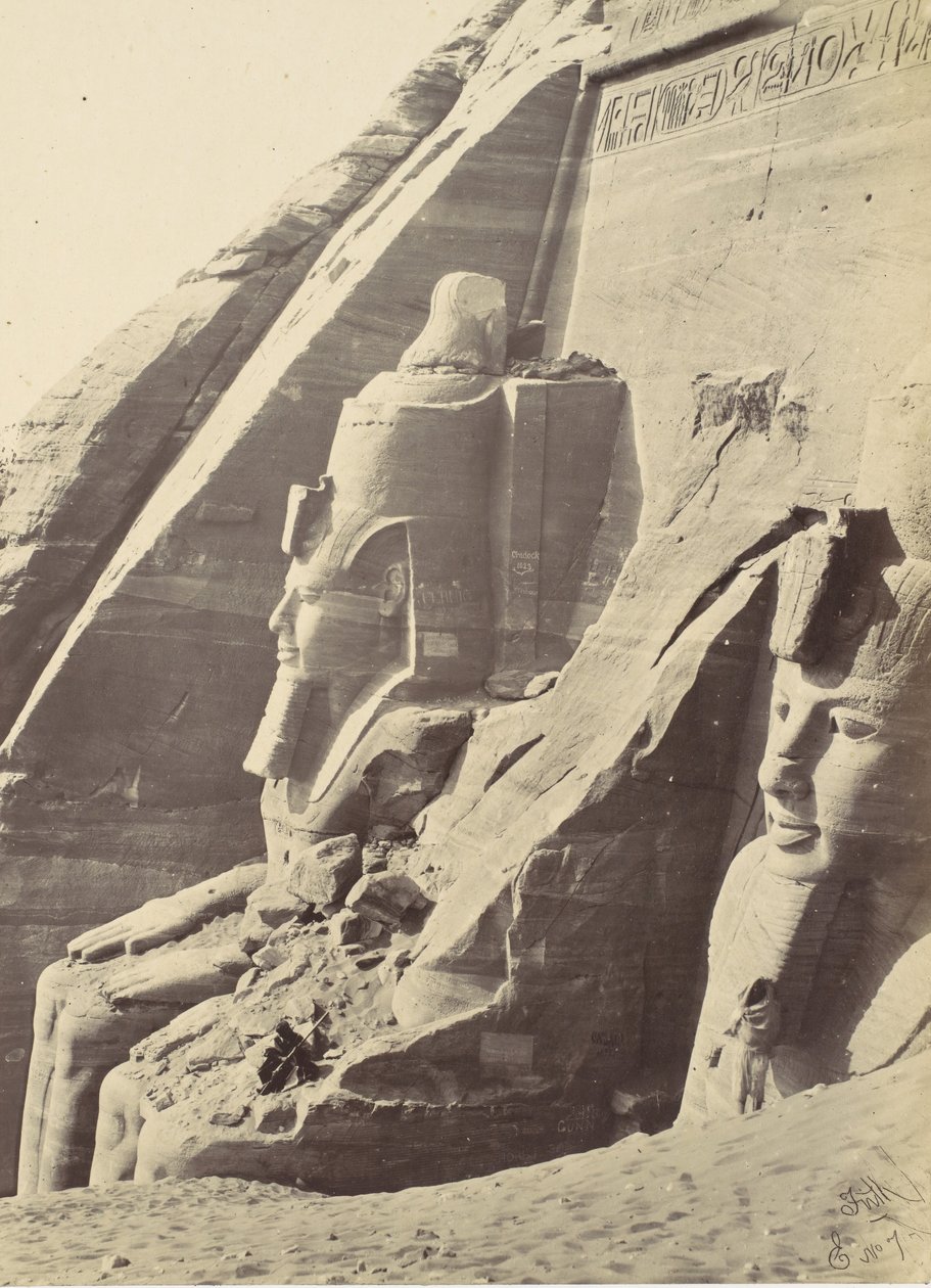 Abu Simbel, Nubië door Francis Frith