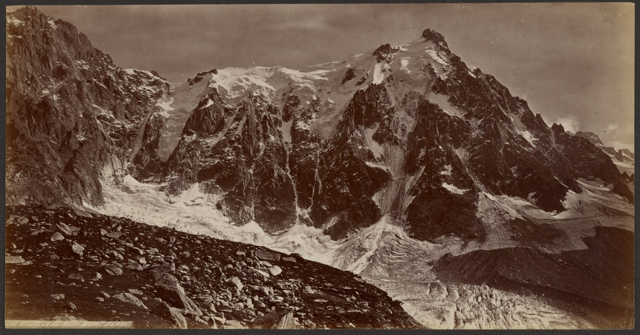 Aiguille du Midi: Mont Blanc door Francis Frith