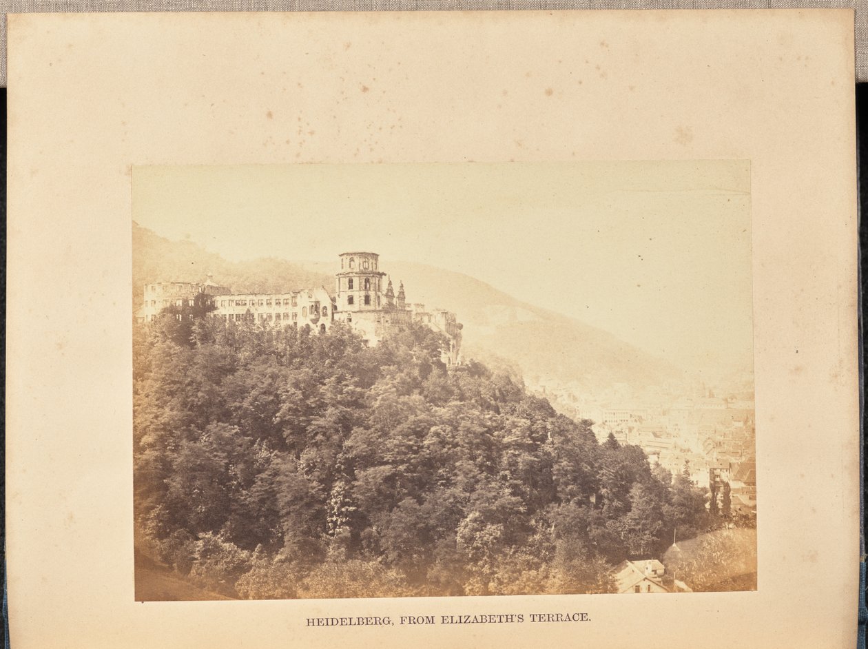 Heidelberg, vanaf Elizabeths terras door Francis Frith