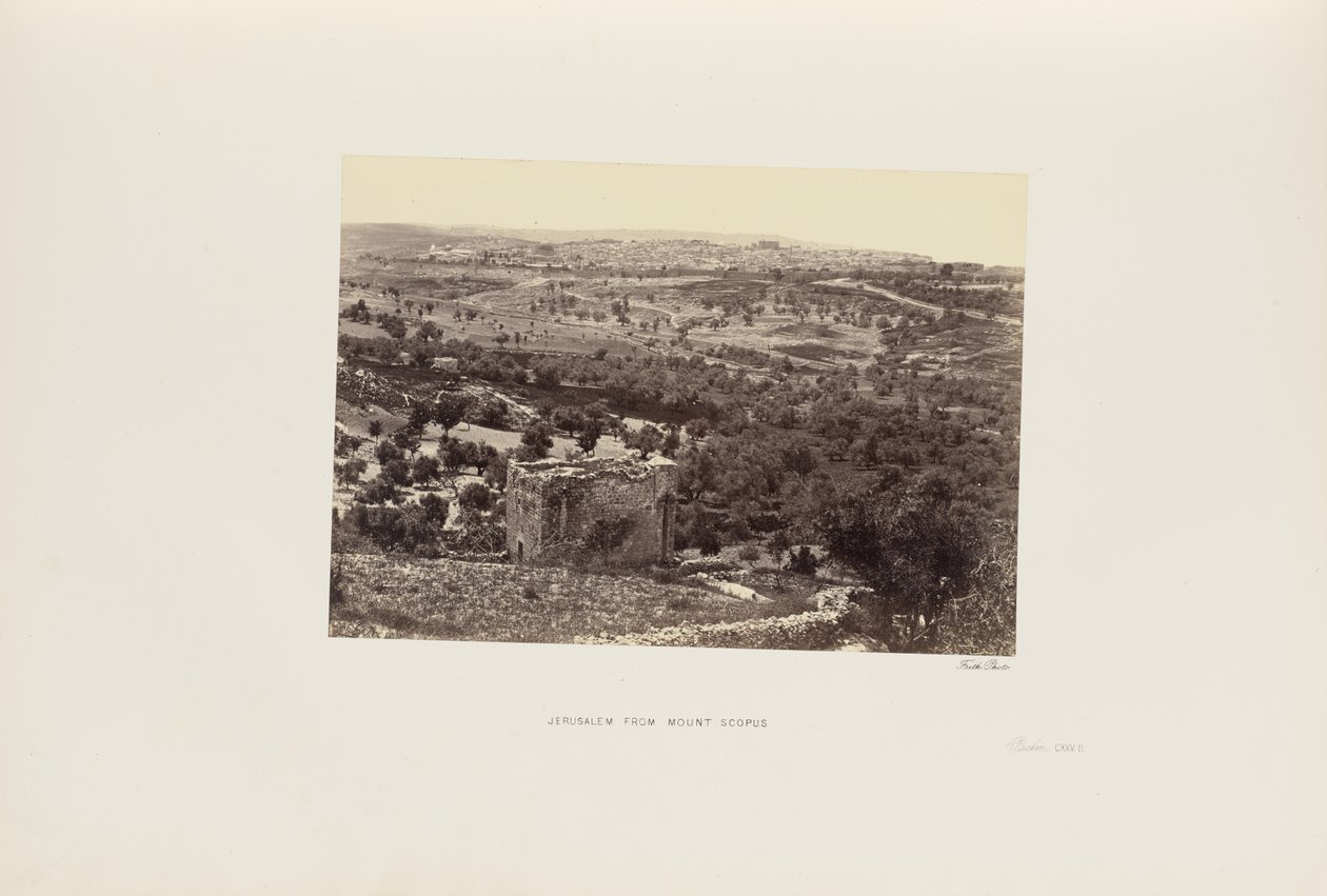 Jeruzalem vanaf de Scopusberg door Francis Frith