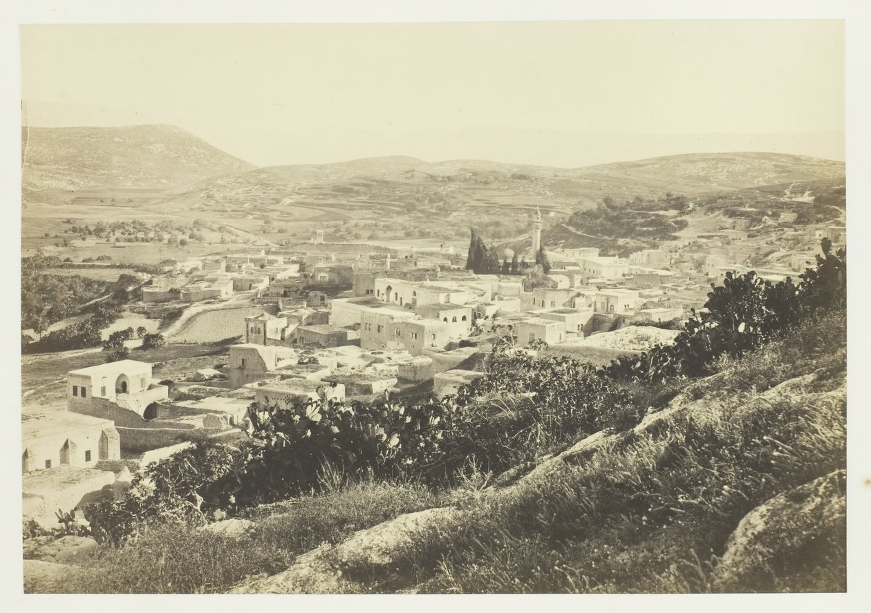 Nazareth, vanuit het noordwesten, 1857 door Francis Frith