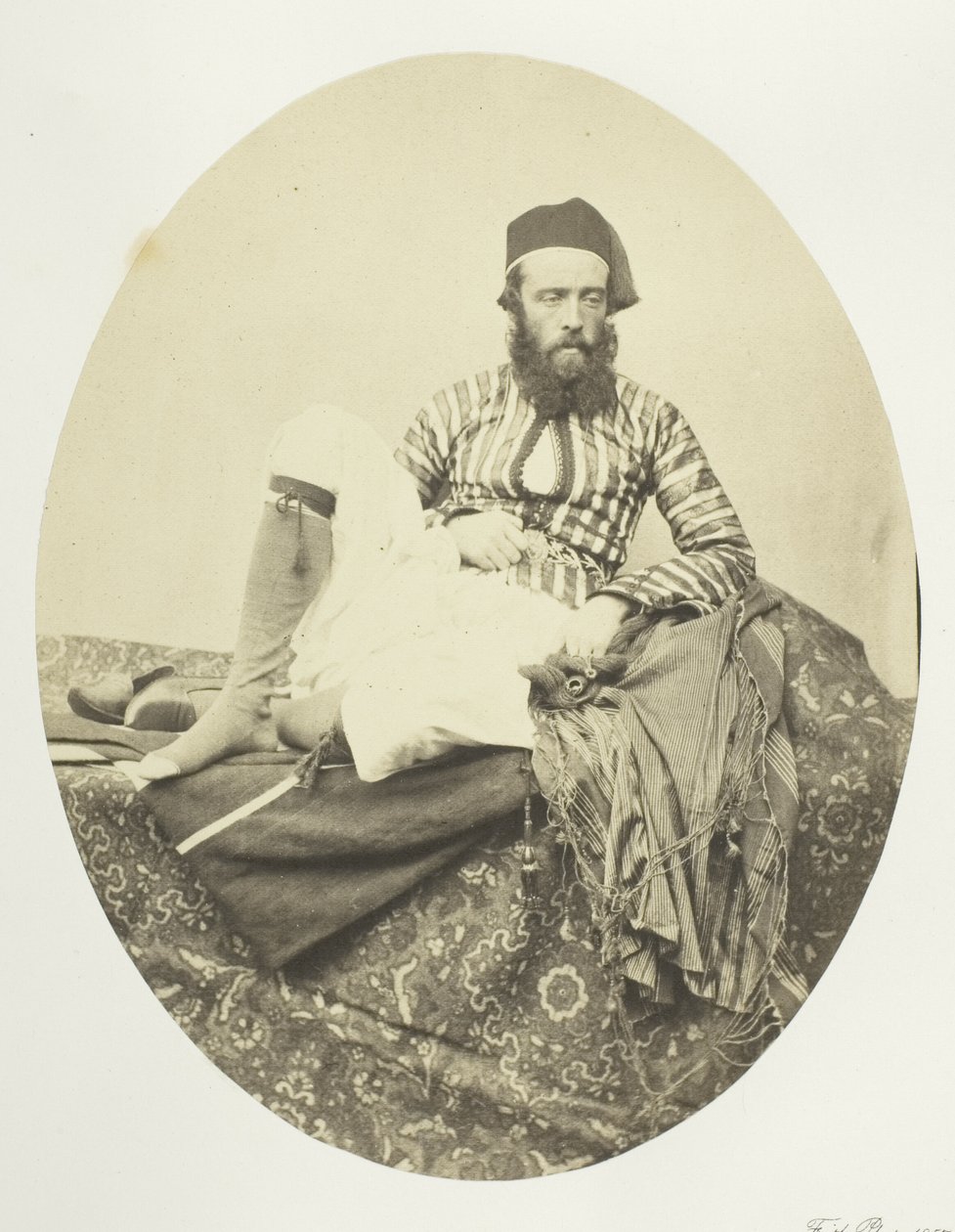 Portret, Turks Zomerkostuum door Francis Frith