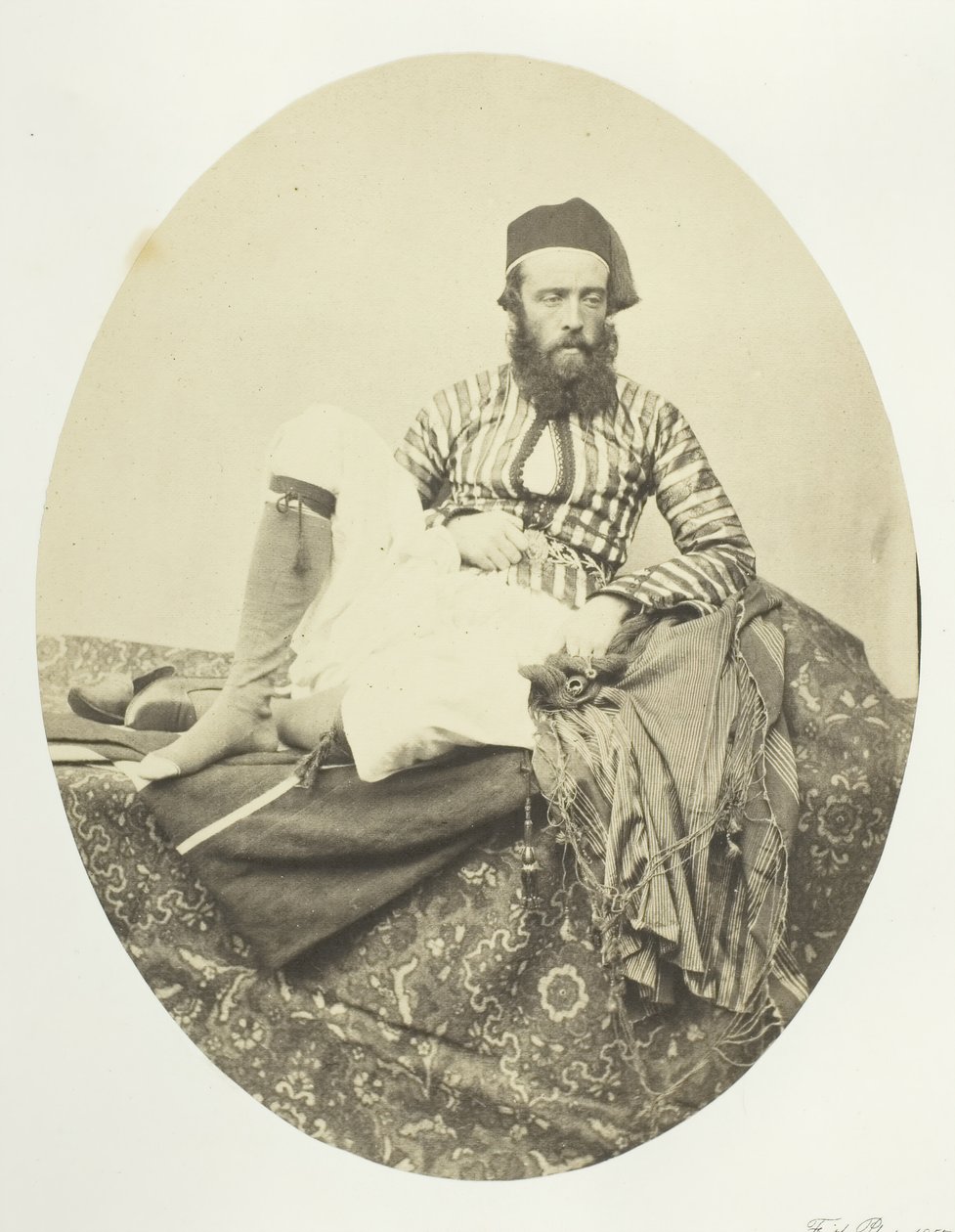 Portret, Turks zomerkostuum door Francis Frith