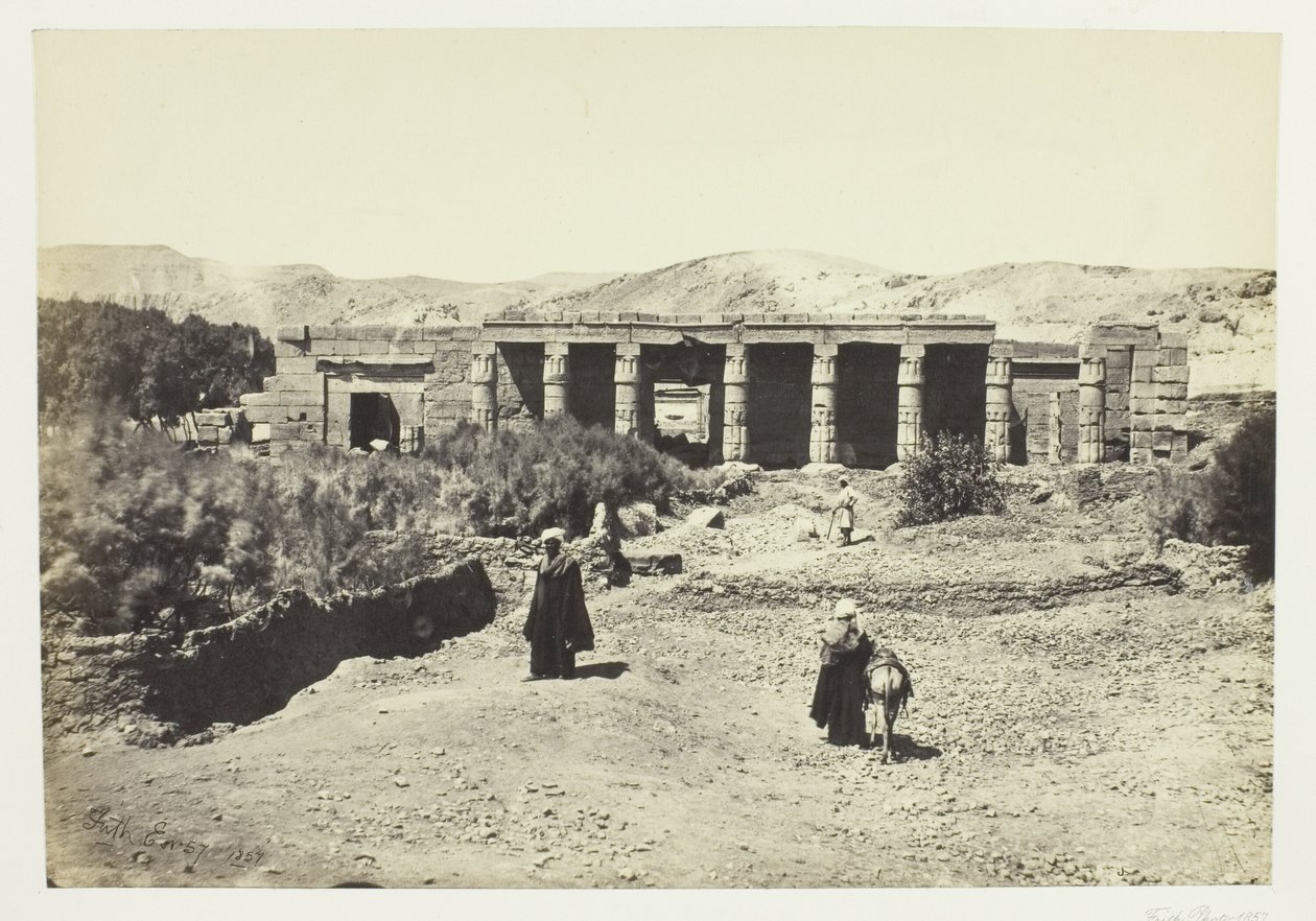 De Tempel van Goorneh, Thebe door Francis Frith