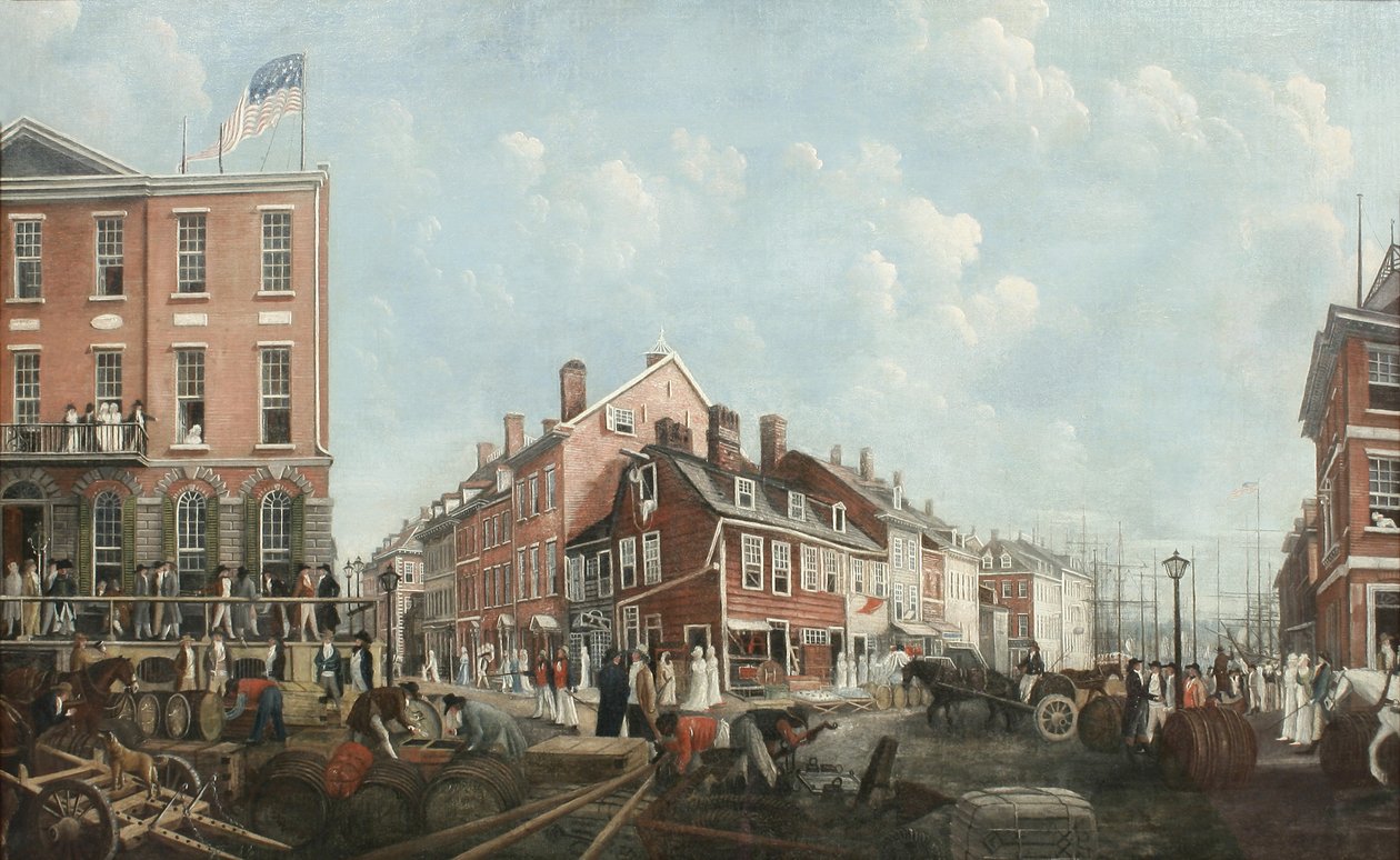 Tontine Coffee House, c.1797 door Francis Guy