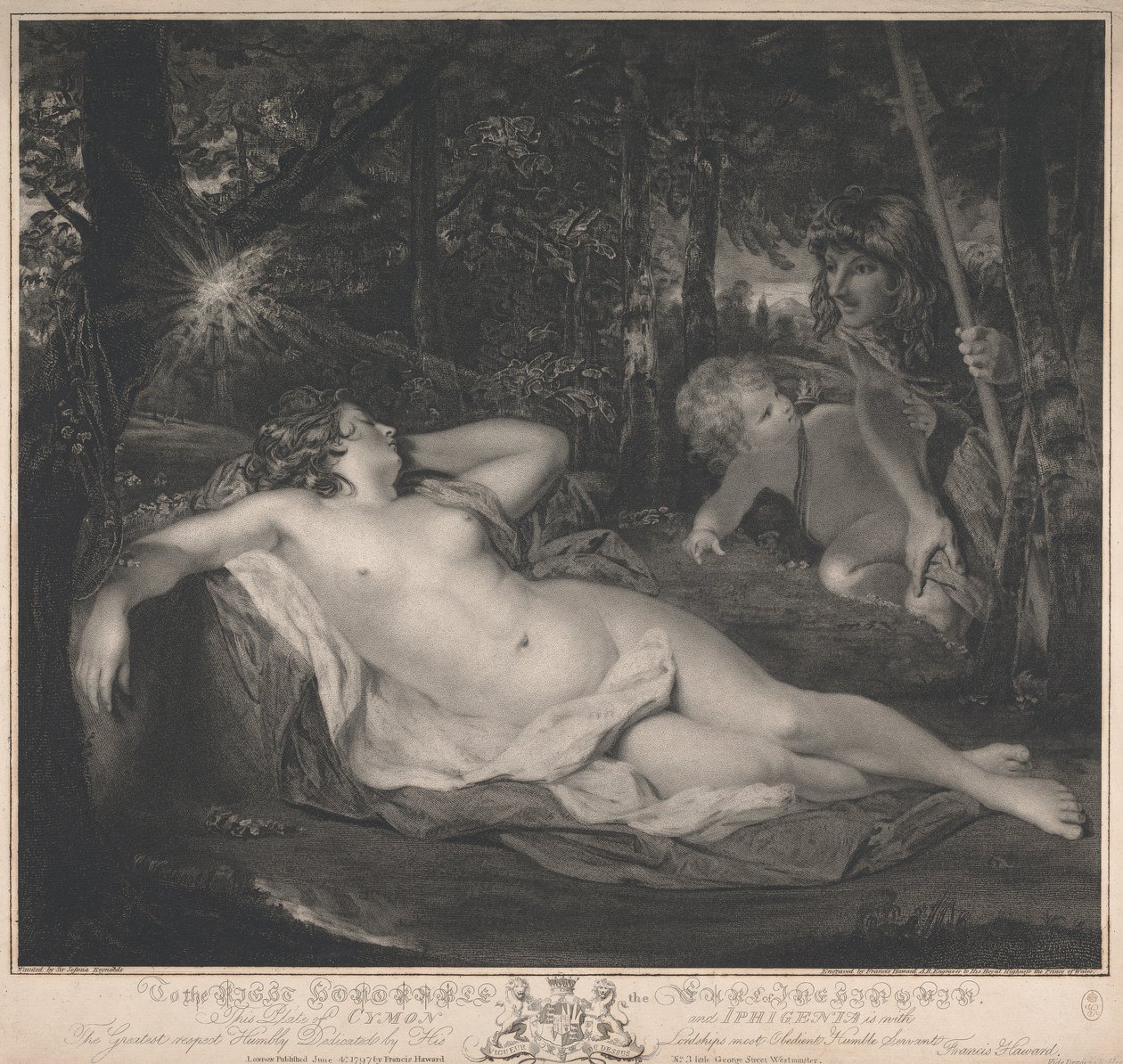 Cymon en Iphigenia door Francis Haward