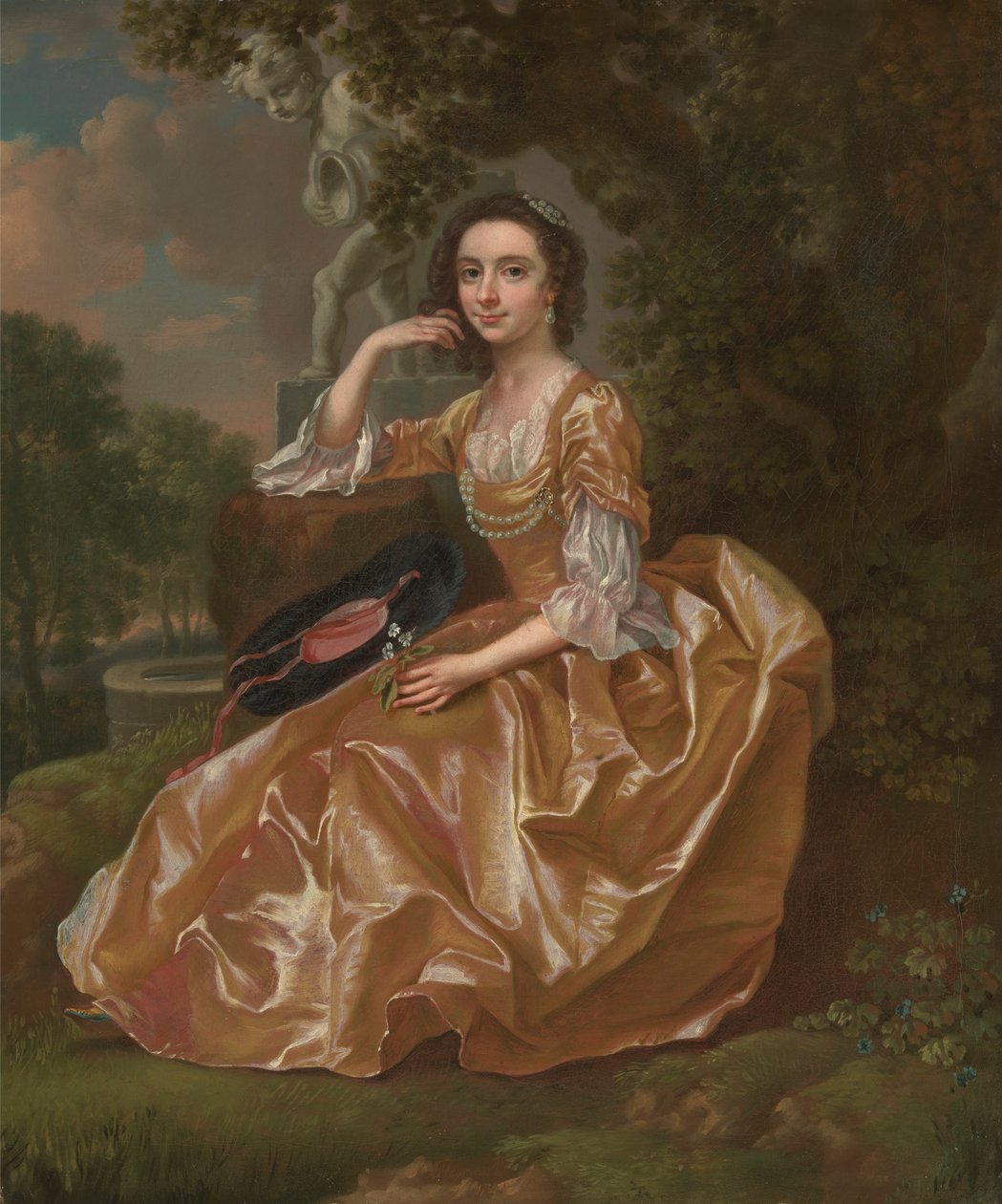 Mevrouw Mary Chauncey door Francis Hayman