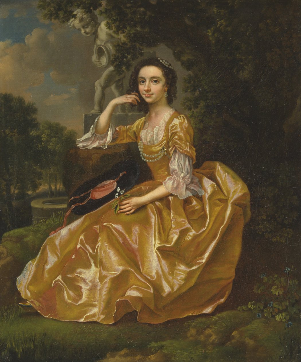Mevrouw Mary Chauncey door Francis Hayman