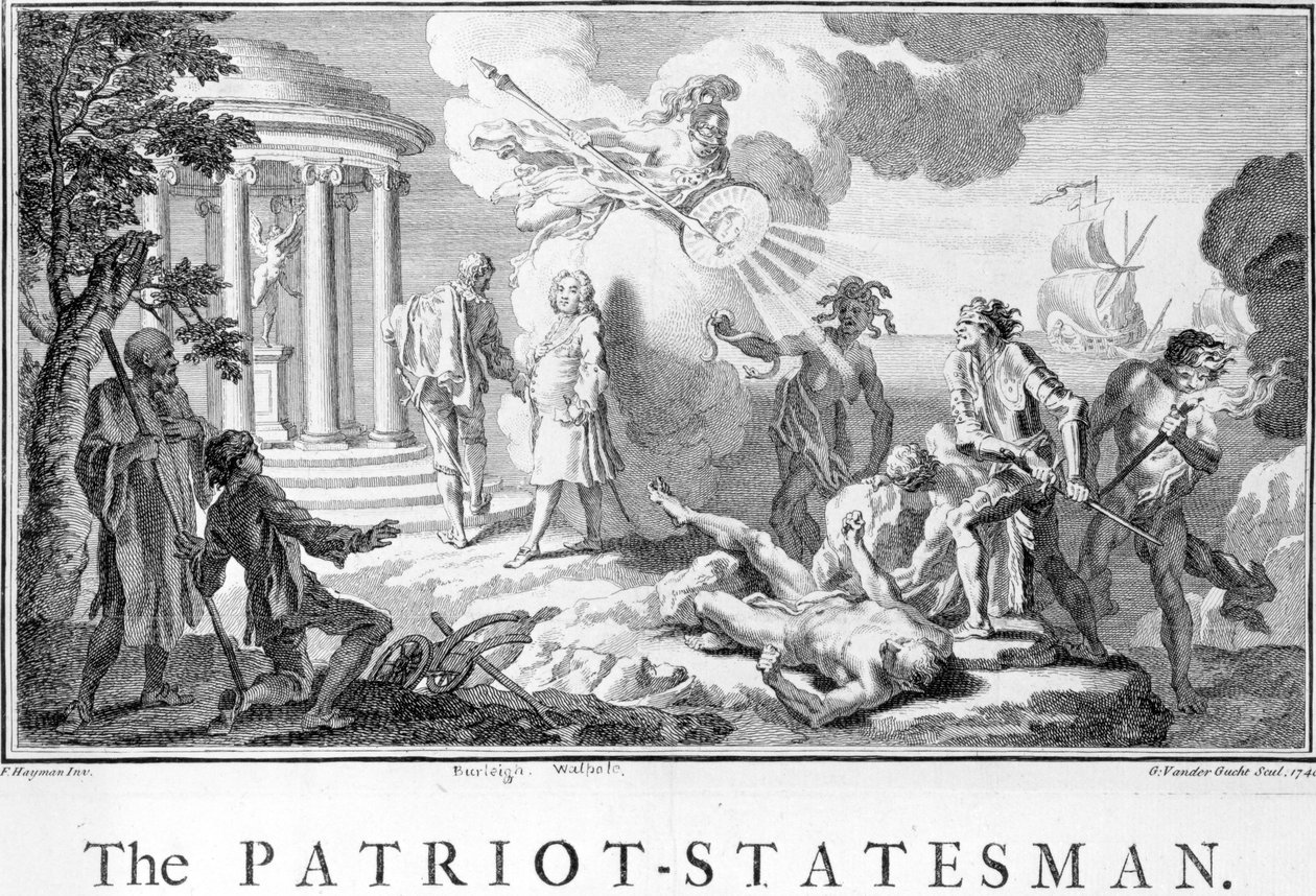 De Patriottische Staatsman, 1740 door Francis Hayman