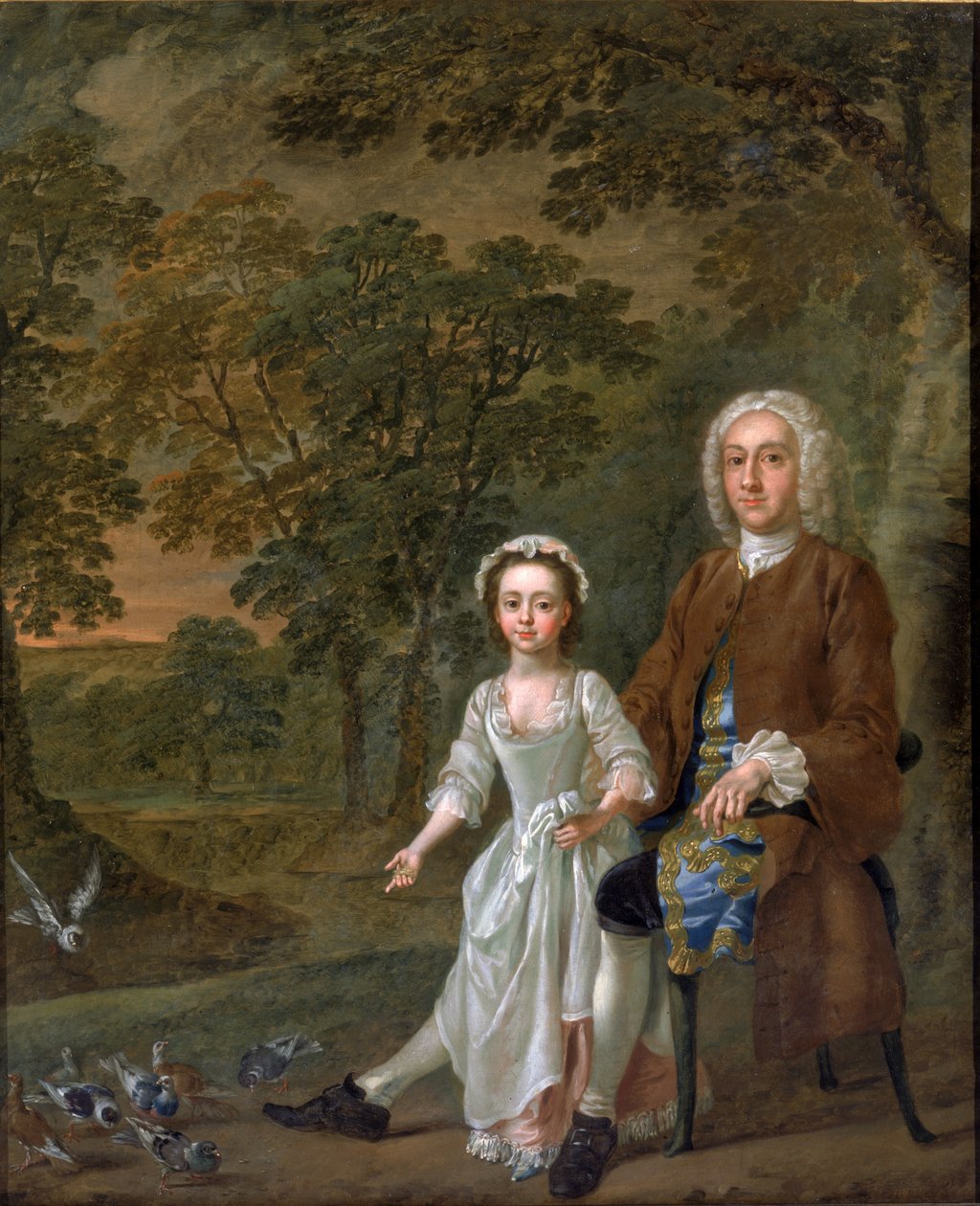 William Ellis en zijn dochter Elizabeth, c.1745 door Francis Hayman