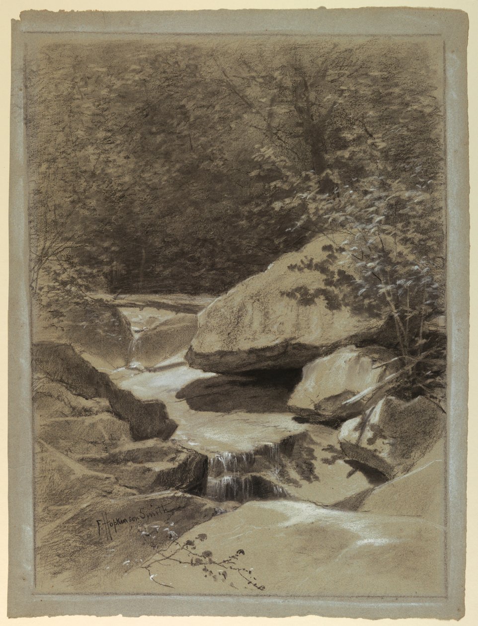 Een bergstroom door Francis Hopkinson Smith