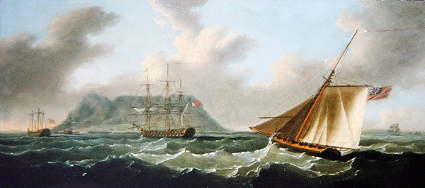 Schepen voor Kaapstad door Francis II Sartorius