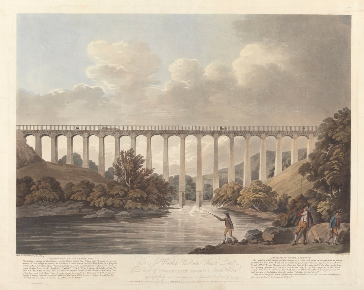 Pontysyllte Aquaduct, Noord-Wales door Francis Jukes