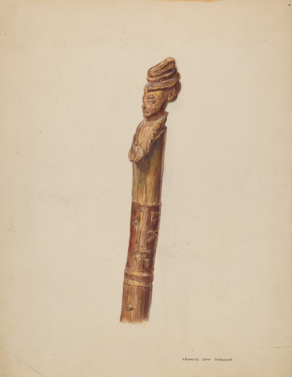 Stokkop of Handvat door Francis Law Durand
