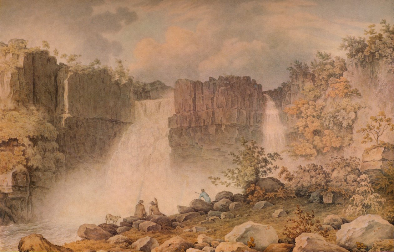 High Force, Teesdale, ca. 1807 door Francis Nicholson