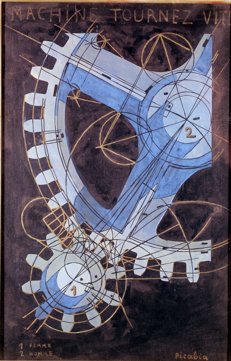 Machine, Tournez Vite door Francis Picabia