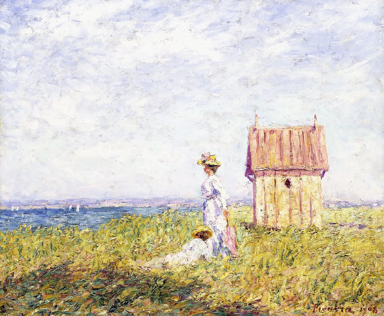 Twee vrouwen aan de kust door Francis Picabia