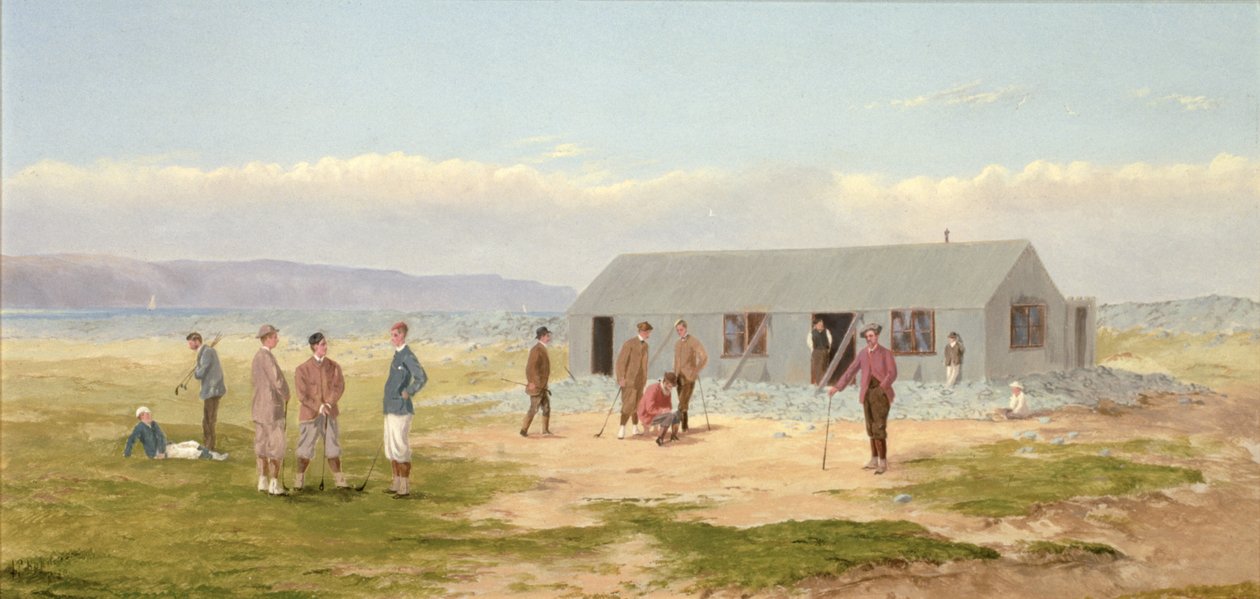 Golfen bij Westward Ho! door Francis Powell Hopkins