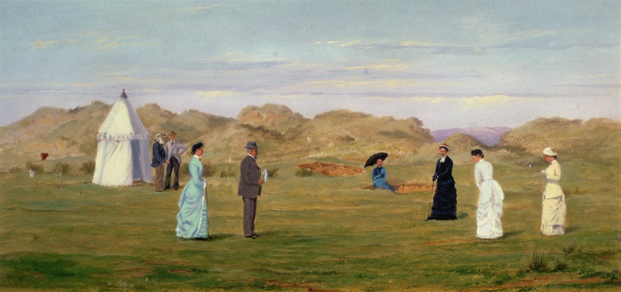 Dameswedstrijd in Westward Ho! door Francis Powell Hopkins
