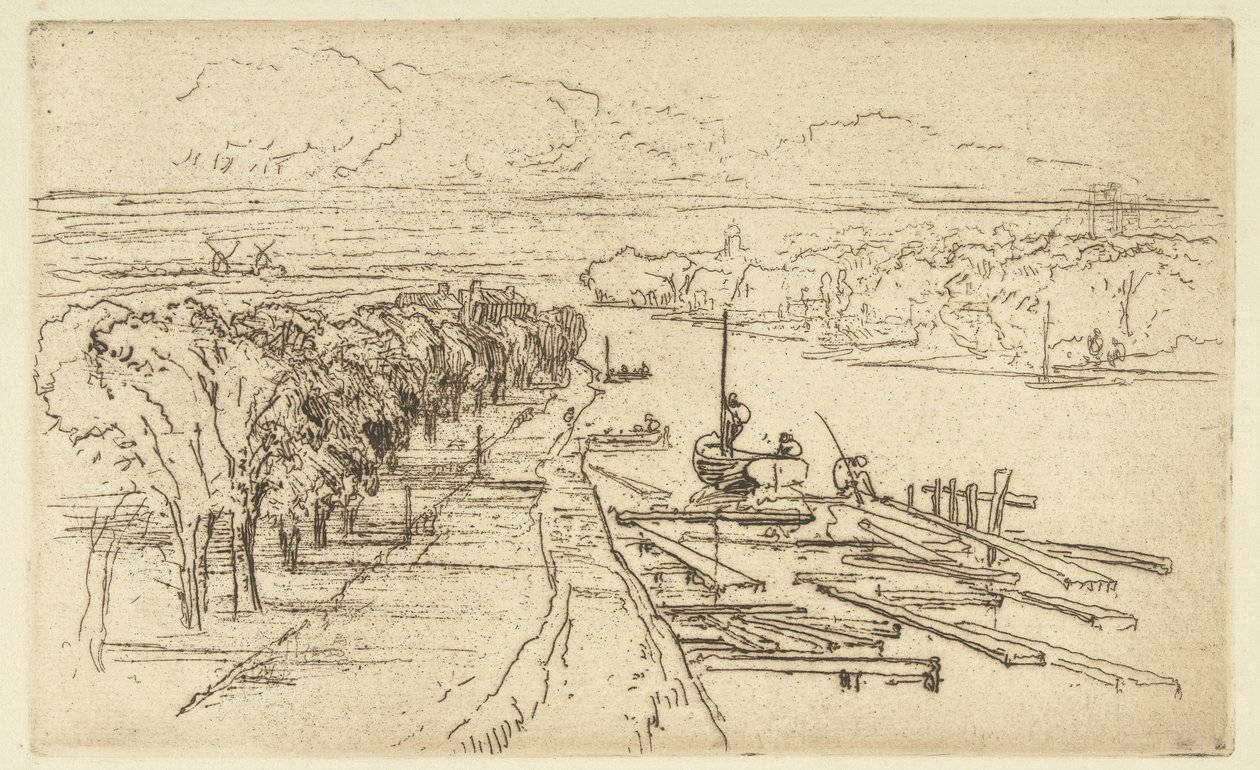 De Amstel door Francis Seymour Haden (Sir)