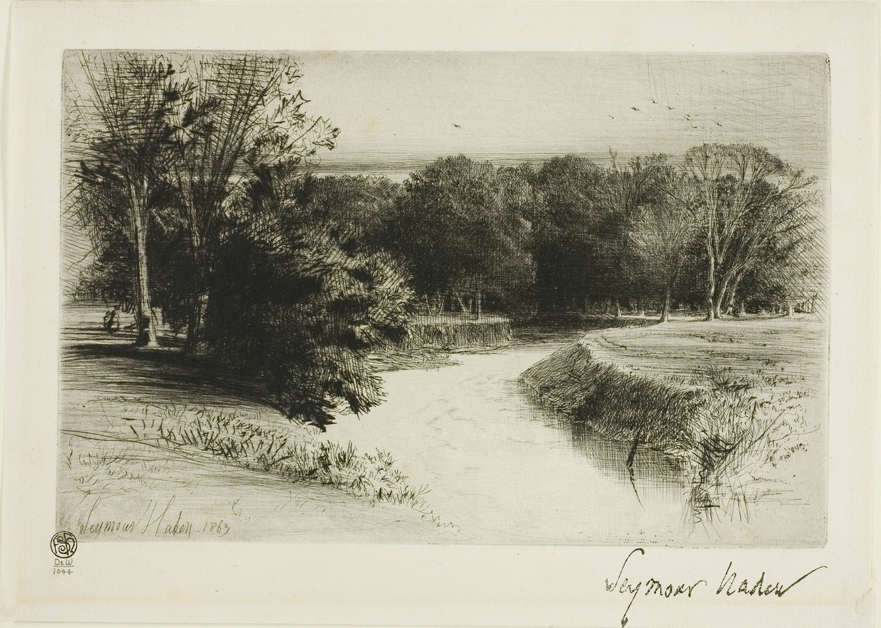 Een zonsondergang in Ierland door Francis Seymour Haden