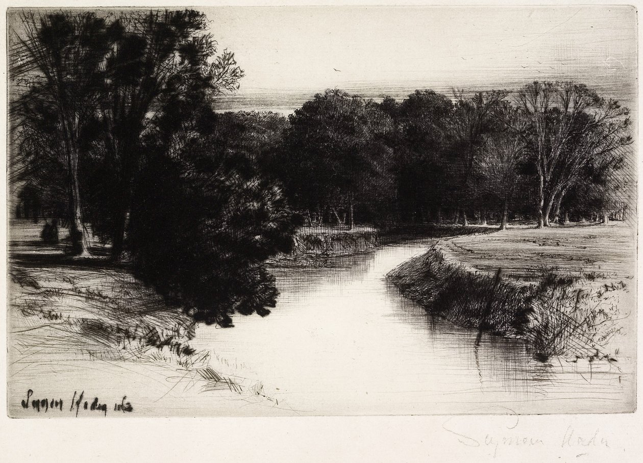 Een Zonsondergang in Ierland door Francis Seymour Haden