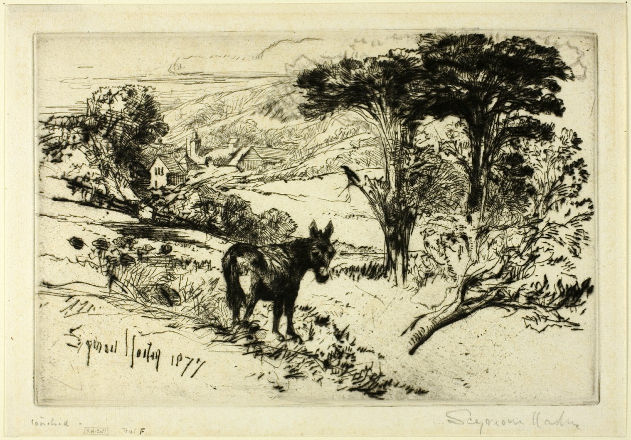 Challow Boerderij door Francis Seymour Haden