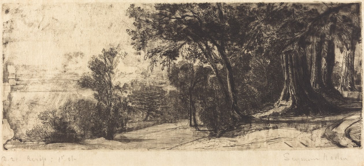 Vroege Ochtend - Richmond door Francis Seymour Haden
