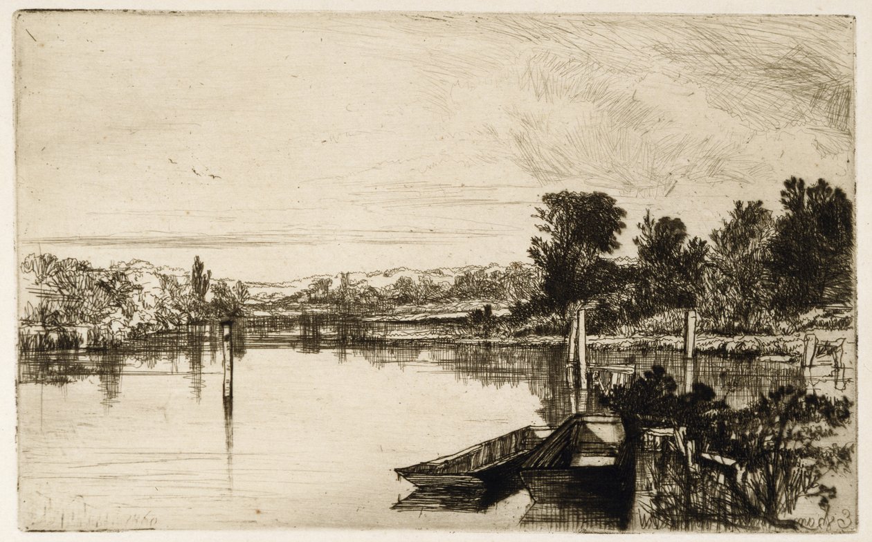 Egham door Francis Seymour Haden