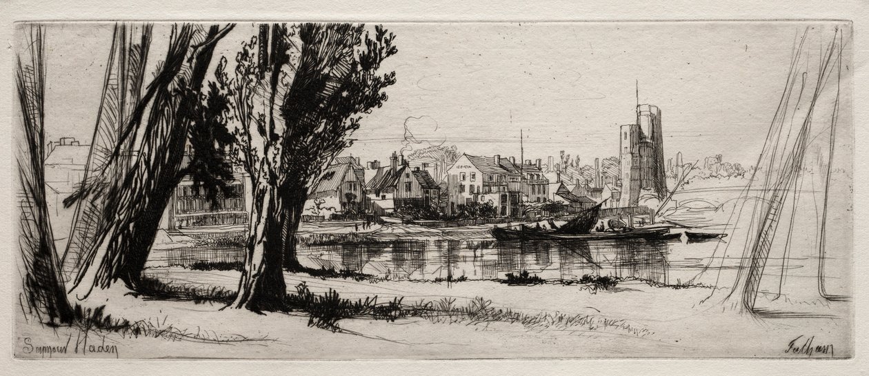 Fulham door Francis Seymour Haden