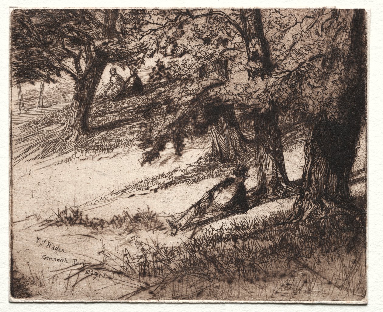 Sub Tegmine door Francis Seymour Haden