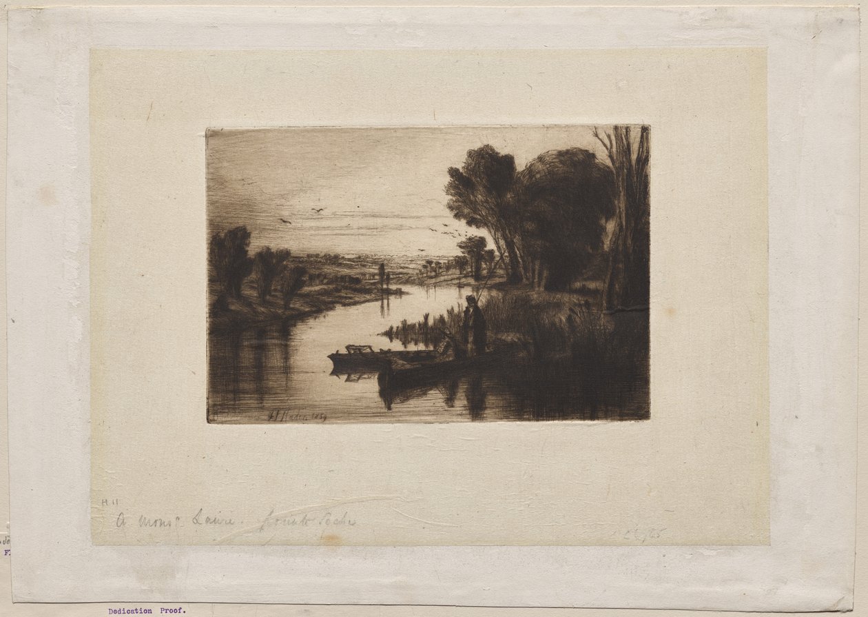 Thames visser door Francis Seymour Haden