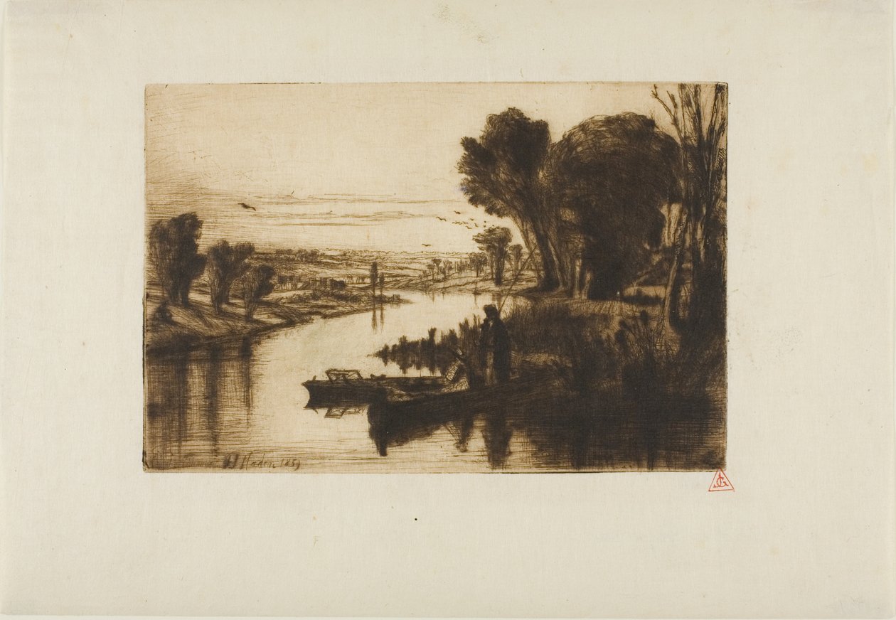 Thames vissers, nr. I door Francis Seymour Haden