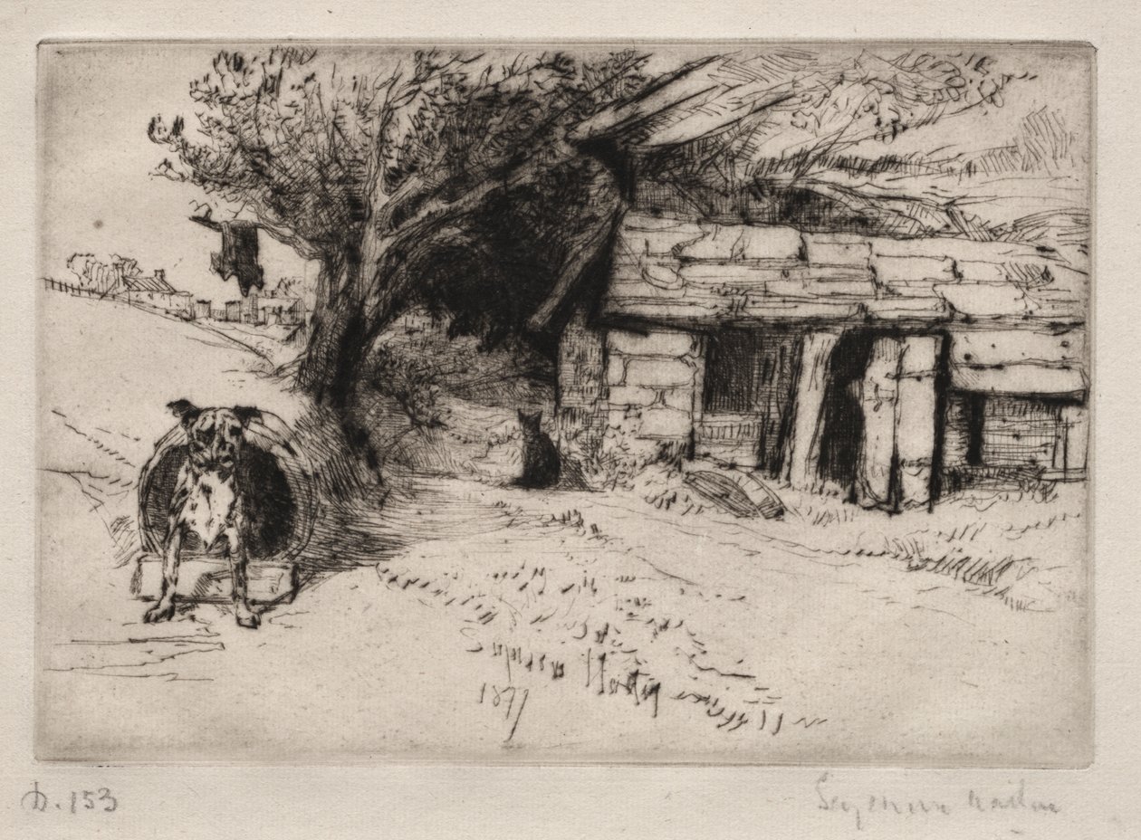 De hut door Francis Seymour Haden