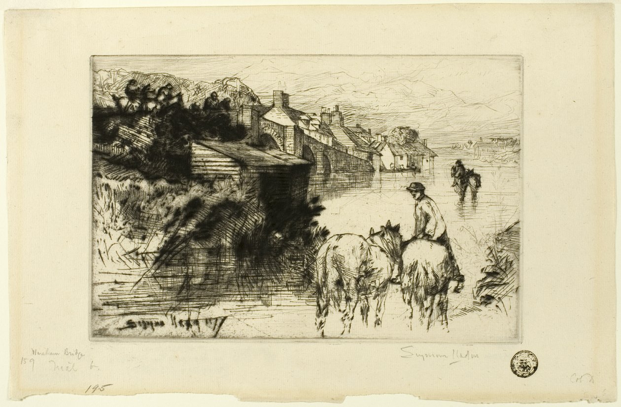 Wareham Brug door Francis Seymour Haden