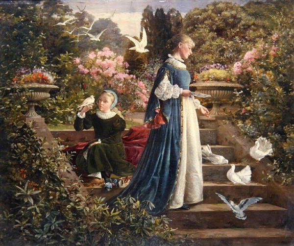 De Duiven Voeren door Francis Sydney Muschamp