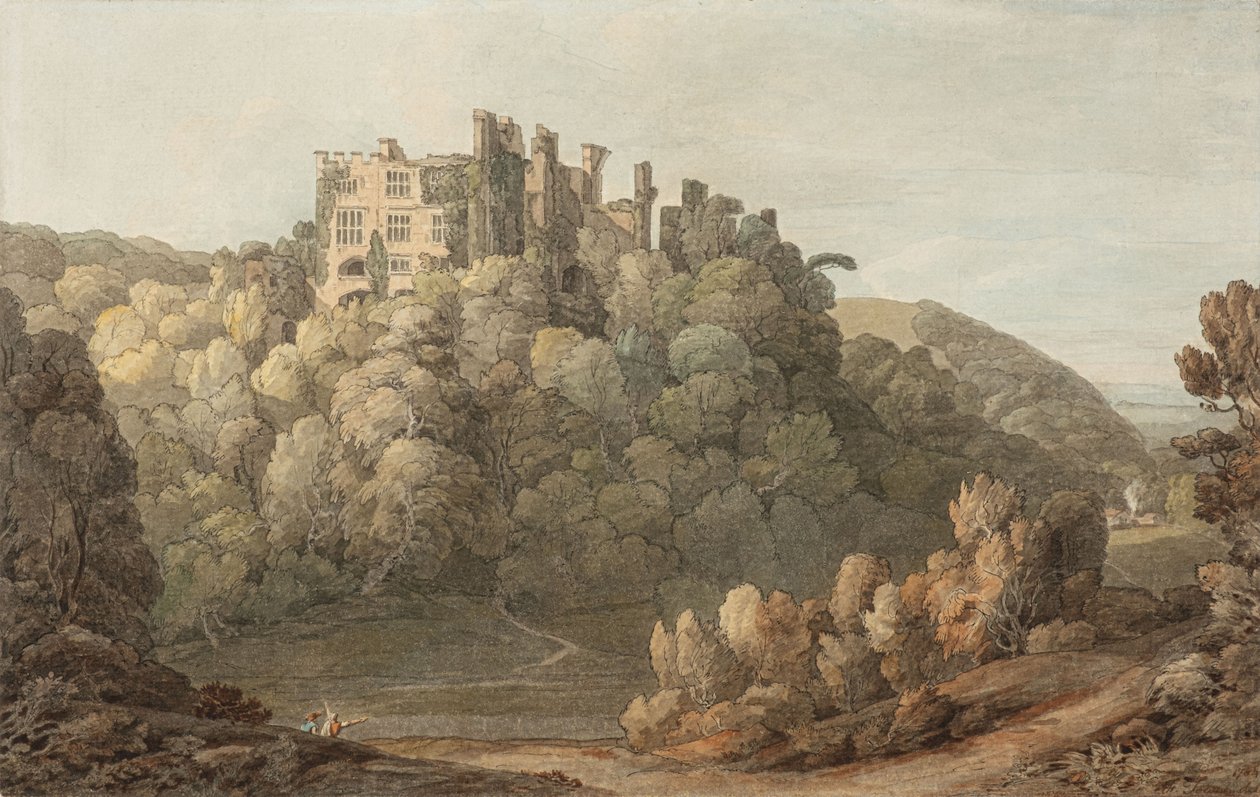 Berry Pomeroy Kasteel, Devon door Francis Towne