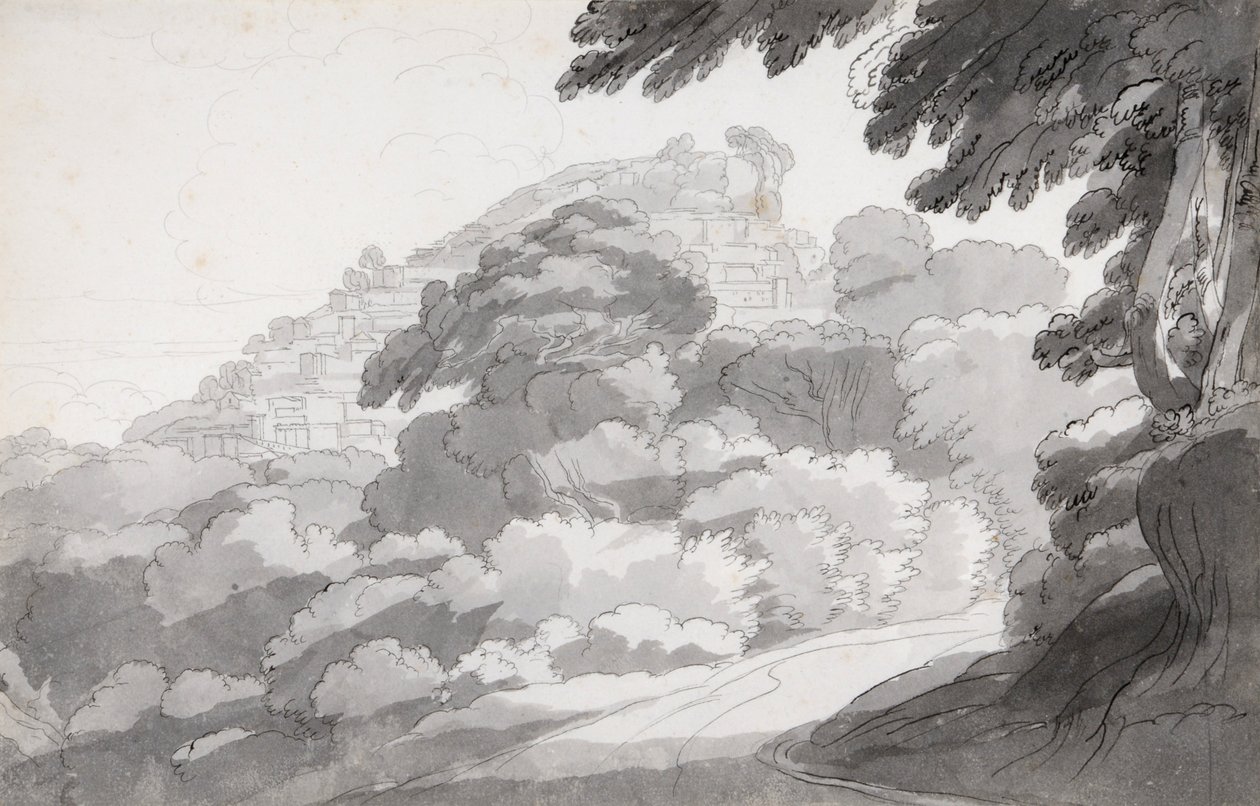 Rocca di Papa door Francis Towne