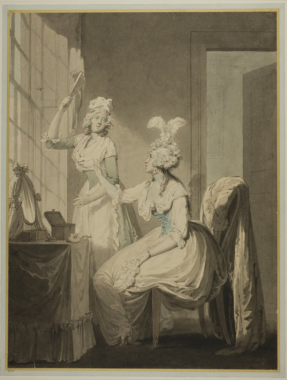 De dame en de koningin wesp door Francis Wheatley