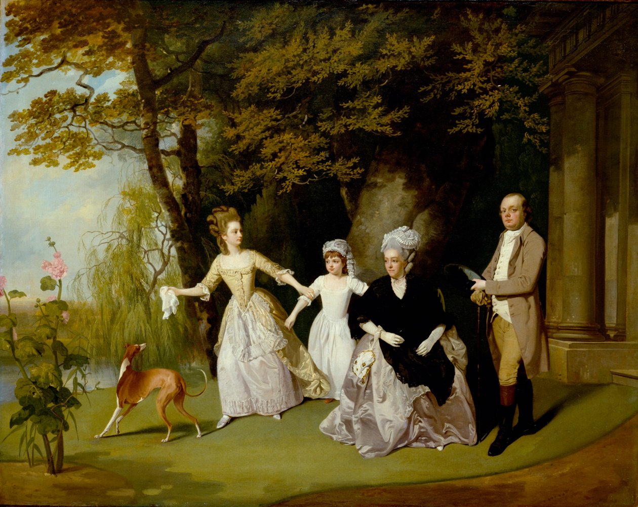 De familie Wilkinson door Francis Wheatley