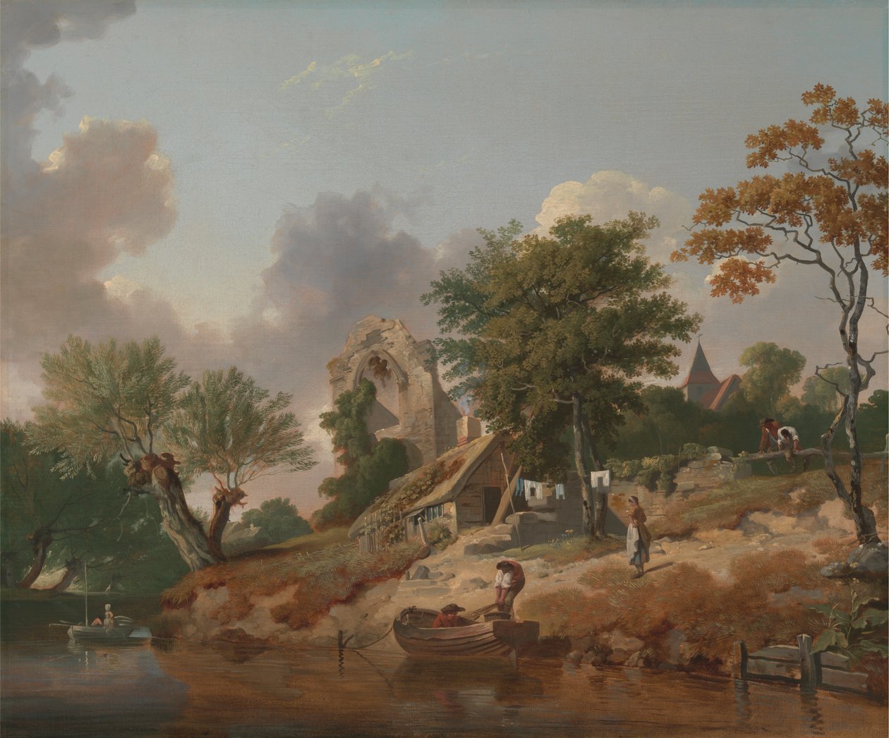 Uitzicht op de Medway door Francis Wheatley