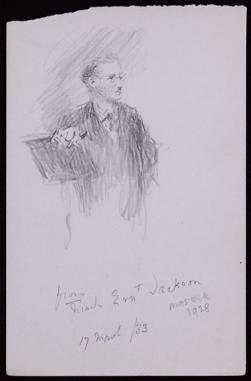 Portret van Ernest Jackson door Francis Wilfred Lawson