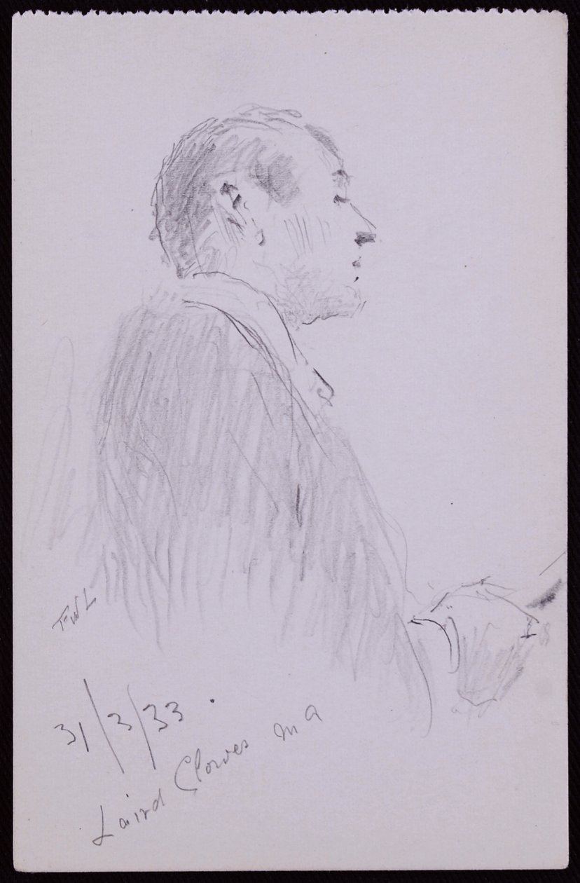 Portret van Laird Clowes door Francis Wilfred Lawson