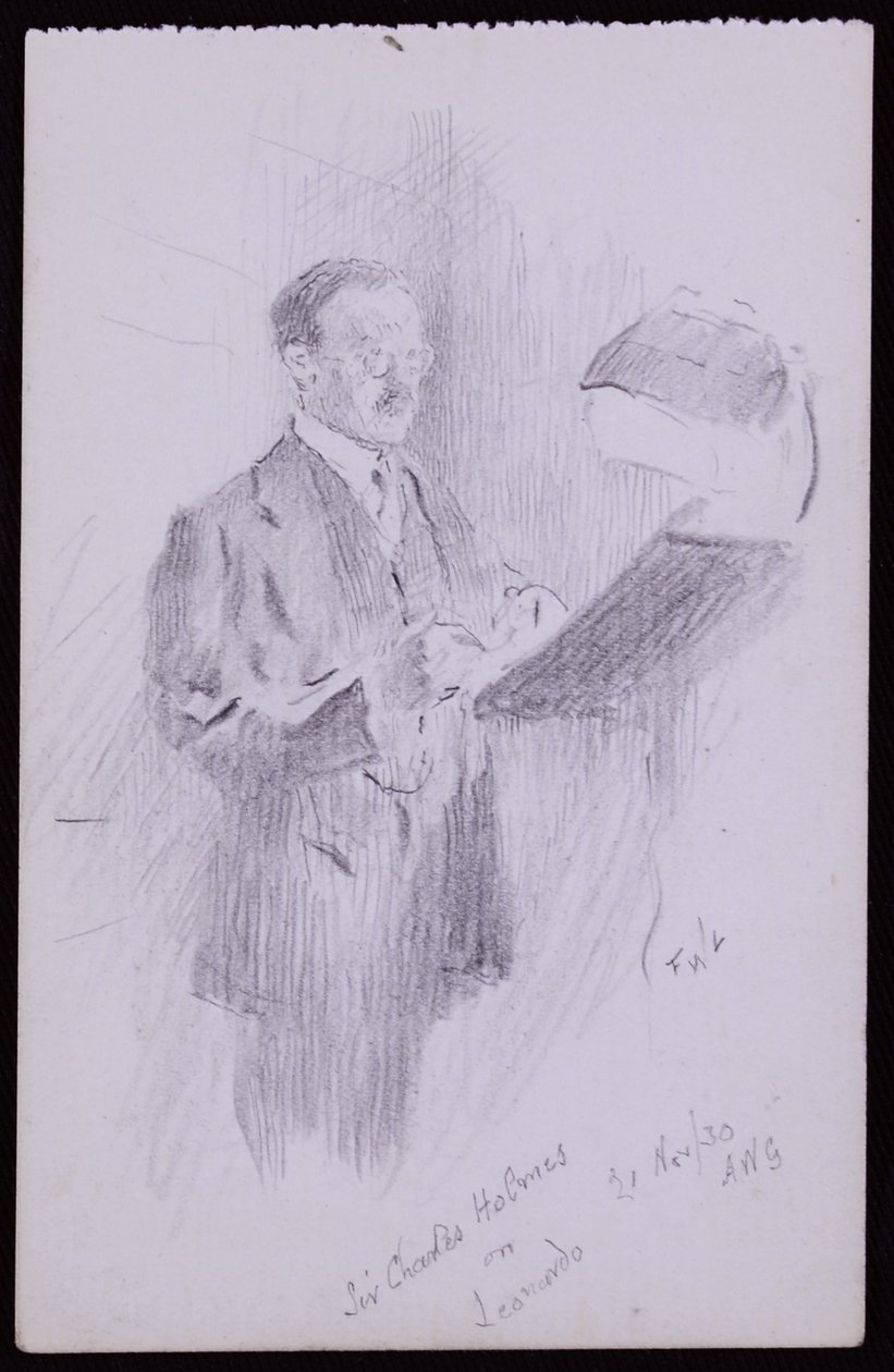 Portret van Sir Charles Holmes door Francis Wilfred Lawson